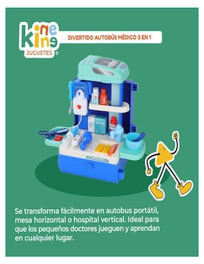 Autobus Hospital 3 en 1 Kinene juego de rol para niños