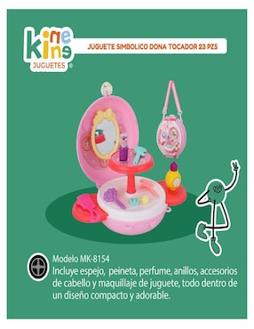Encantador Set de Maquillaje 2 en 1 Kinene juego de rol para niños