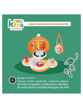 Dona cocina 2 en 1 Kinene juego de rol para niños