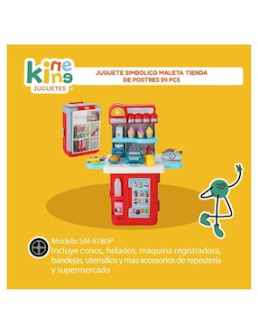 Set 4 en 1 maleta de juegos Kinene juego de rol para niños