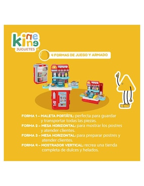 Set 4 en 1 maleta de juegos Kinene juego de rol para niños