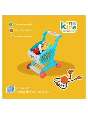 Carrito de compras Kinene juego de rol para niños