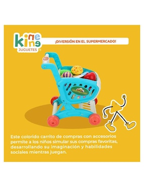 Carrito de compras Kinene juego de rol para niños