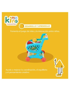 Carrito de compras Kinene juego de rol para niños