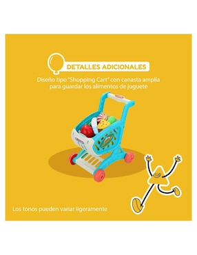 Carrito de compras Kinene juego de rol para niños