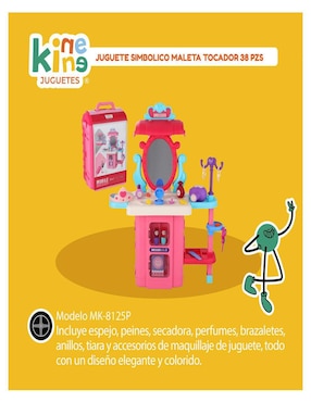 Set de tocador 3 en 1 estilismo Kinene juego de rol para niños