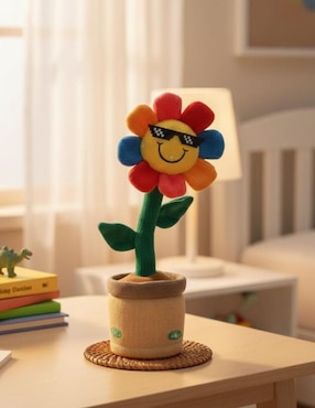 Peluche de Flor Cm-Top Bailarina Musical con Maceta de 34 cm