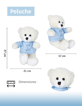 Peluche de oso Importadora La Merced de 27 cm