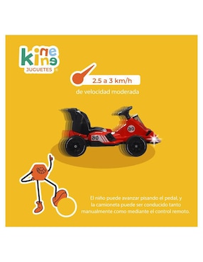 Automóvil montable con control remoto Kinene de batería unisex
