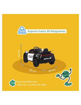Automóvil montable con control remoto Kinene de batería para niño