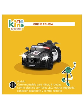 Automóvil montable con control remoto Kinene de batería para niño