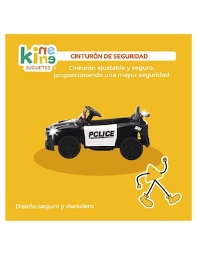 Automóvil montable con control remoto Kinene de batería para niño