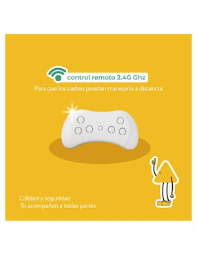 Automóvil montable con control remoto Kinene de batería para niño