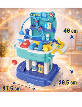 Kit médico School Back Cure Doctor Magicamente juego didáctico unisex