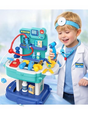 Kit médico School Back Cure Doctor Magicamente juego didáctico unisex