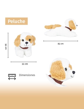 Peluche de San Valentín Perro Importadora la Merced de 31 cm