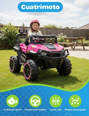 Automóvil montable con control remoto Yei para niña