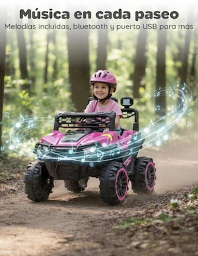 Automóvil montable con control remoto Yei para niña