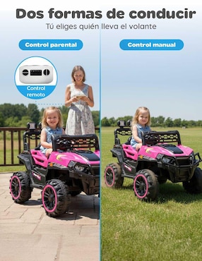Automóvil montable con control remoto Yei para niña