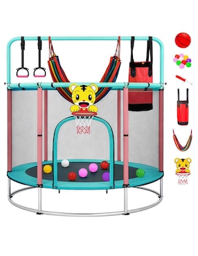 Rampolín Infantil Multijuegos 142 cm Little Monkey