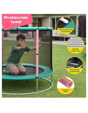 Rampolín Infantil Multijuegos 142 cm Little Monkey