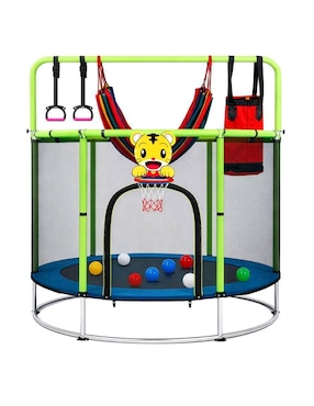 Trampolín Infantil Multijuegos 142 cm Little Monkey