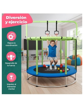 Trampolín Infantil Multijuegos 142 cm Little Monkey