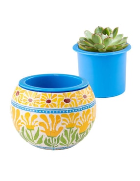 Rompecabezas Maceta de plástico: flores en el verano Piece Relax 80 piezas