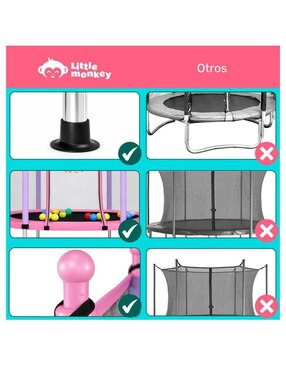 Trampolín Little Monkey Mkz-Trampibasros