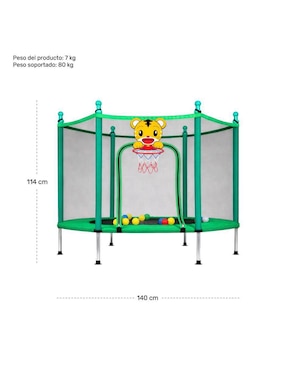 Trampolín Infantil 142 cm Little Monkey