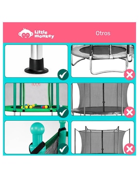 Trampolín Infantil 142 cm Little Monkey