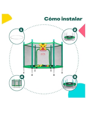Trampolín Infantil 142 cm Little Monkey