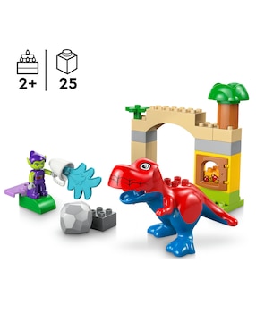 Set construcción Lego Duplo Marvel Dinosaurio Spidey-Rex vs Duende Verde 10463 Disney TM