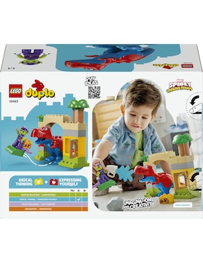 Set construcción Lego Duplo Marvel Dinosaurio Spidey-Rex vs Duende Verde 10463 Disney TM