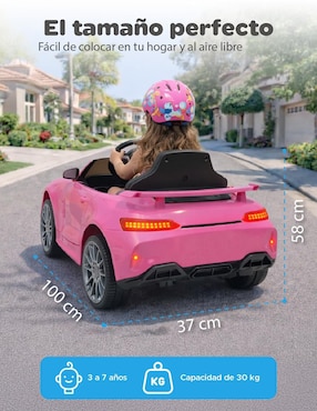 Automóvil montable con control remoto Yei recargable para niña