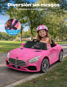 Automóvil montable con control remoto Yei recargable para niña