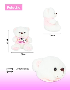Peluche de oso Importadora la Merced de 27 cm