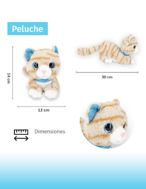 Peluche de gato Importadora la Merced de 30 cm