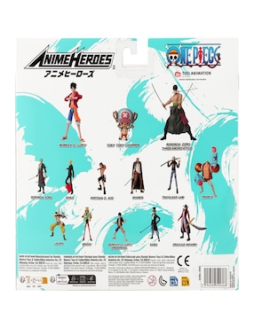 Set figuras acción articulada One Piece Bandai