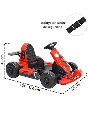 Automóvil montable con control remoto Joykoo de recargable infantil