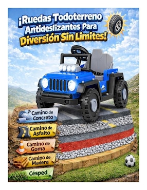Automóvil montable con control remoto Little Monkey recargable unisex