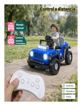 Automóvil montable con control remoto Little Monkey recargable unisex