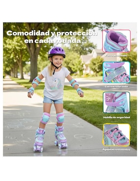 Patines de 4 ruedas Little Monkey para niña