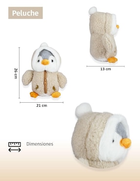 Peluche de pingüino Importadora la Merced de 26 cm