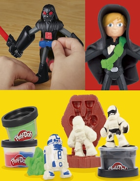Moldea y crea sables de luz Play Doh Star Wars