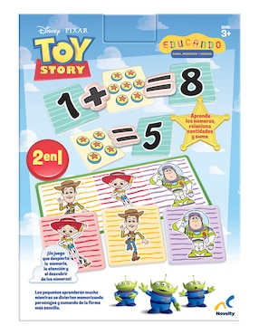 Juego de mesa preescolar educando: suma, memoriza y ordena Toy Story Novelty Preescolar