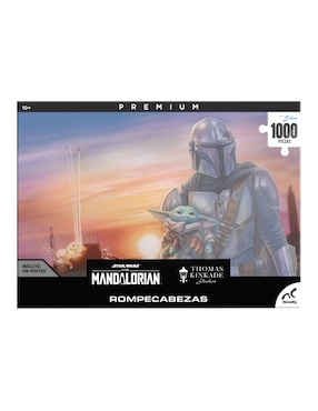 Rompecabezas Star Wars Premium Mandalorian Thomas Kinkade Novelty 1000 piezas