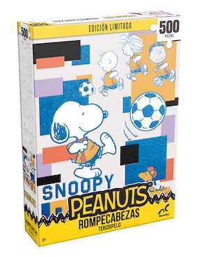 Rompecabezas Edición limitada Peanuts fútbol aterciopelado Novelty 500 piezas