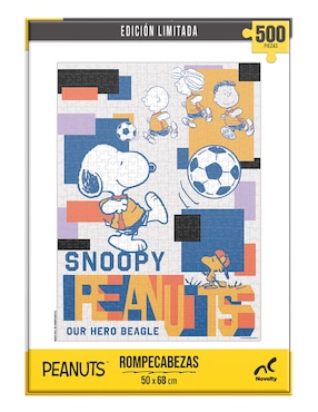 Rompecabezas Edición limitada Peanuts fútbol aterciopelado Novelty 500 piezas