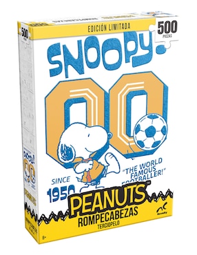 Rompecabezas Edición limitada Peanuts Futbol II aterciopelado Novelty 500 piezas